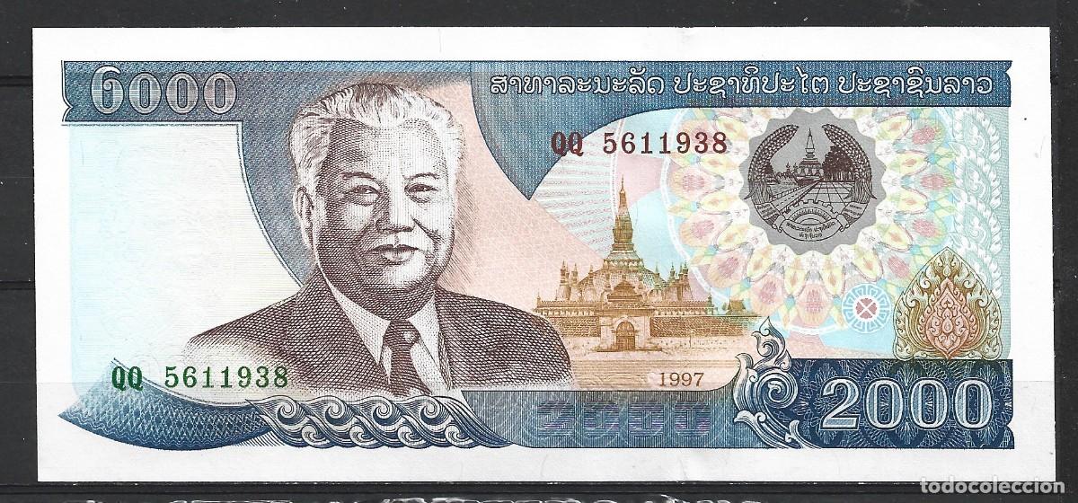 Billetes extranjeros: t515) LAOS 2000 KIP 1997 - UNC - Foto 1