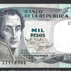 Billetes extranjeros: T572) COLOMBIA 1000 PESOS JUL.1995 - UNC. Lote 364720796