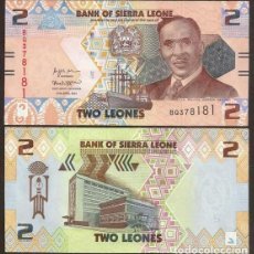 Billets internationaux: SIERRA LEONE. 2 LEONES 2022. S/C.. Lote 364876451
