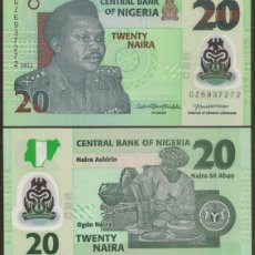 Billetes extranjeros: NIGERIA. 20 NAIRA 2022. S/C. POLIMERO.. Lote 364953756