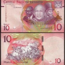 Billetes extranjeros: LESOTO (LESOTHO). 10 MALOTI 2021. S/C. Lote 365306506