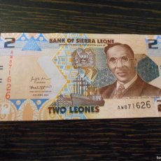 Billetes extranjeros: SIERRA LEONA-BILLETE-2 LEONES-2022-SC-UNC. Lote 365683221