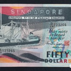 Billetes extranjeros: CMC SINGAPUR (SINGAPORE) 50 DOLARES 1997 PICK 36 SC. Lote 365705246