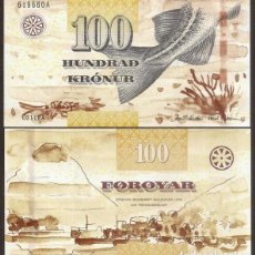 Billetes extranjeros: ISLAS FEROE (FAEROE). BONITO 100 KRONUR (20)11. PICK 30. S/C.. Lote 365767401