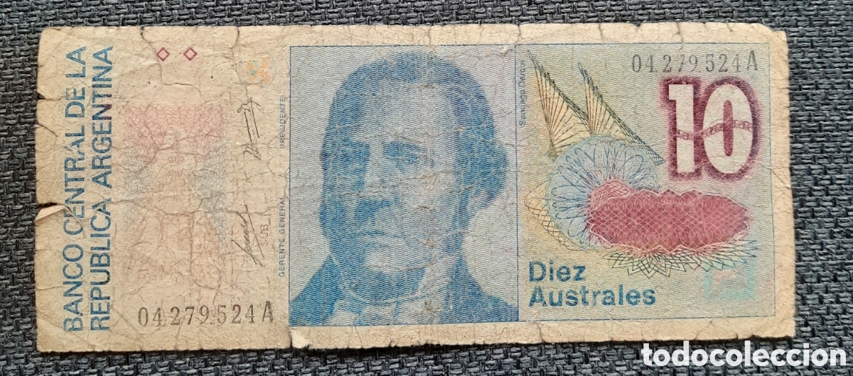 Billetes extranjeros: Argentina Banknote&nbsp;10 Astrales - Foto 1
