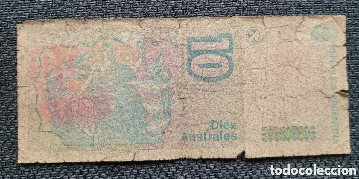 Billetes extranjeros: Argentina Banknote&nbsp;10 Astrales - Foto 2