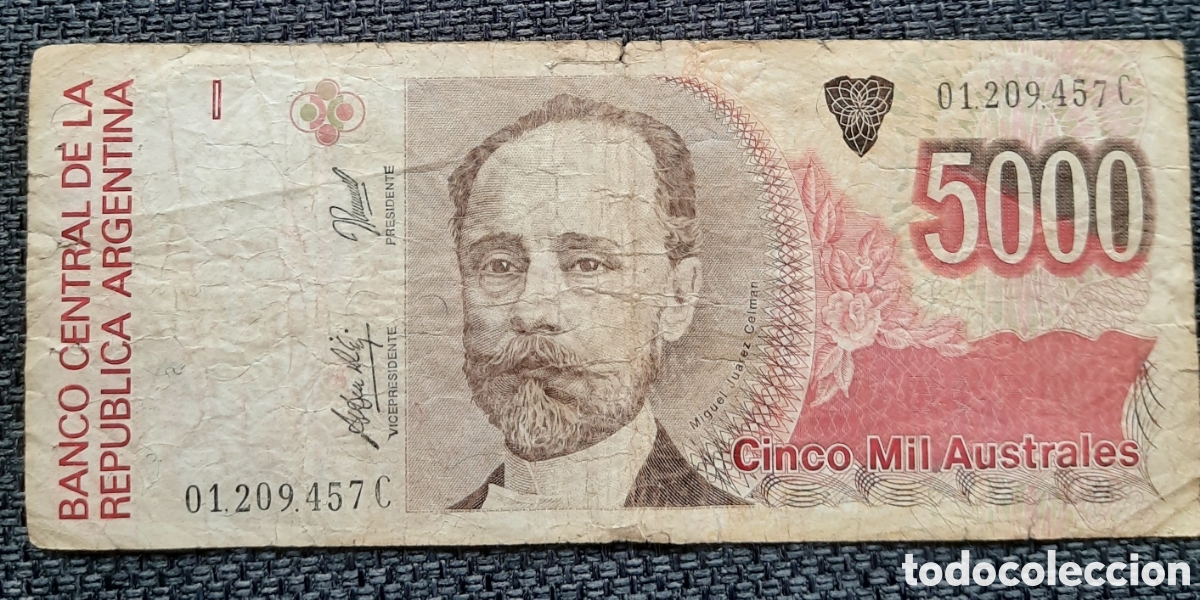 Billetes extranjeros: Argentina Banknote&nbsp;5000 Astrales - Foto 1