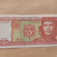 Billetes extranjeros: CUBA-3 PESOS-2004.. Lote 26140514