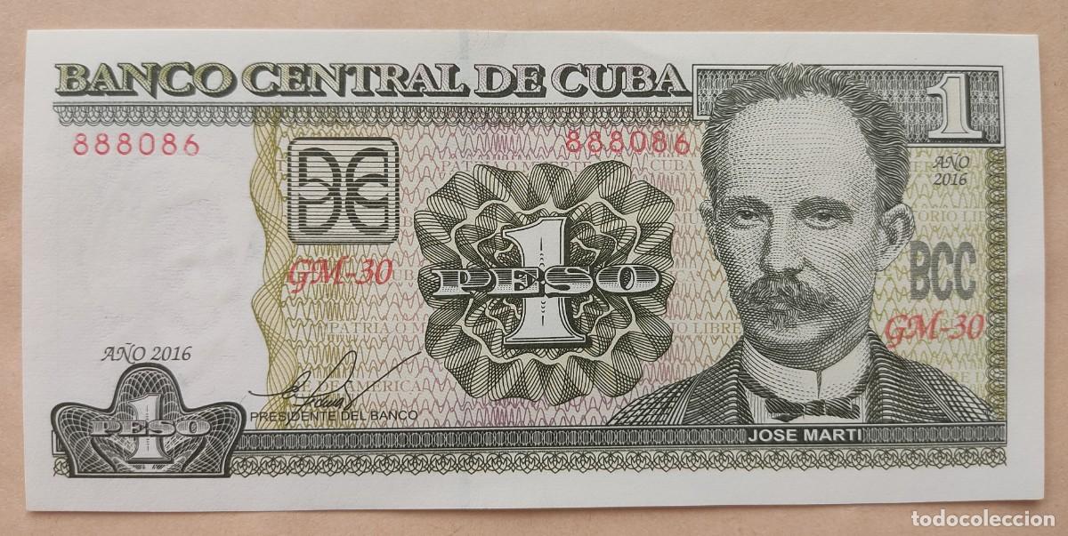 Billetes extranjeros: Cuba-1 peso. - Foto 1