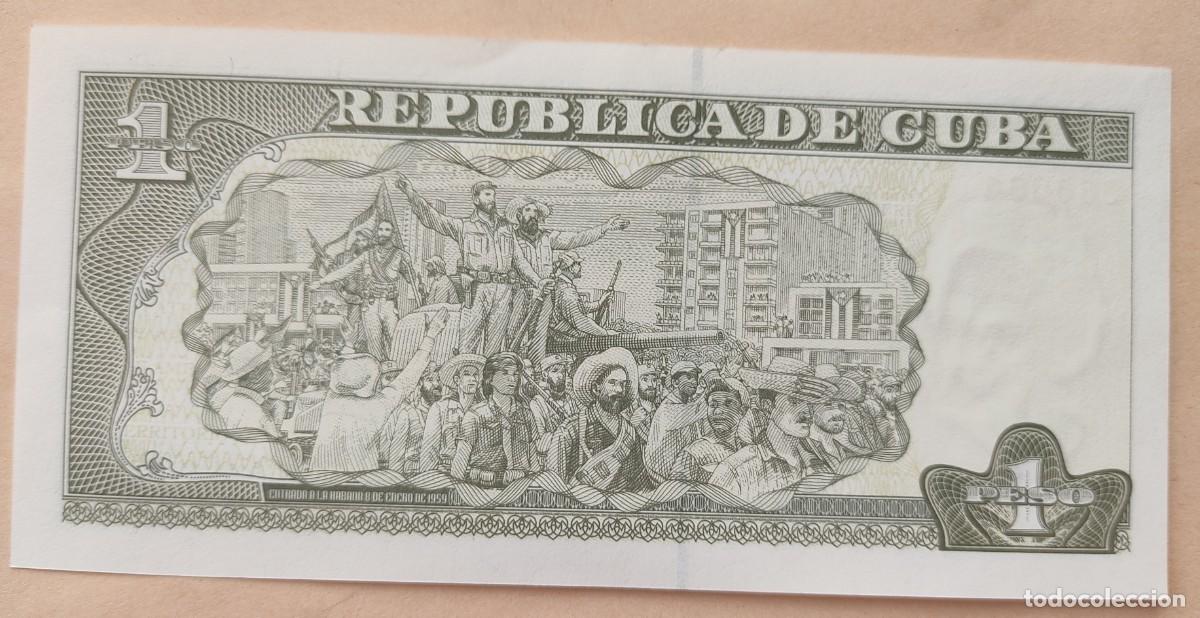 Billetes extranjeros: Cuba-1 peso. - Foto 2