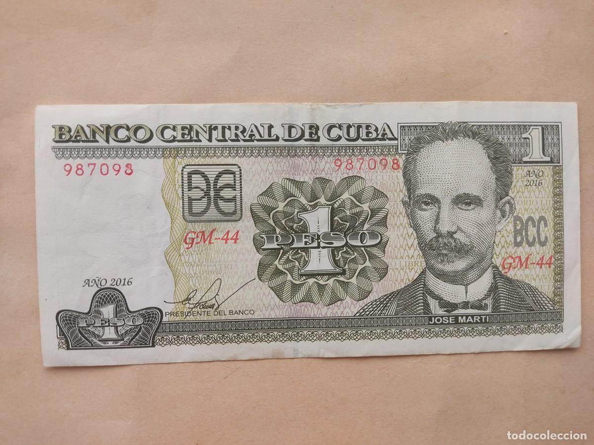 Billetes extranjeros: cuba-1 peso-2016. - Foto 1