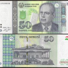 Billetes extranjeros: TAJIKISTAN. 50 SOMONI 2021. S/C.. Lote 366162046