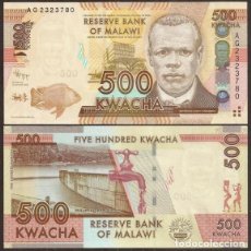Billetes extranjeros: MALAWI. 500 KWACHA 2012. S/C.. Lote 366163621
