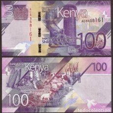Billetes extranjeros: KENIA (KENYA). 100 SHILINGI (SHILLINGS) 2019. S/C.. Lote 366165516
