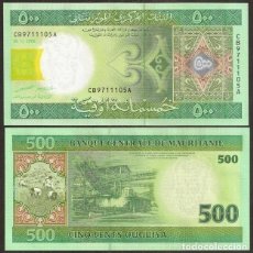 Billetes extranjeros: MAURITANIA. 500 OUGUIYA 2006. S/C.. Lote 366166271
