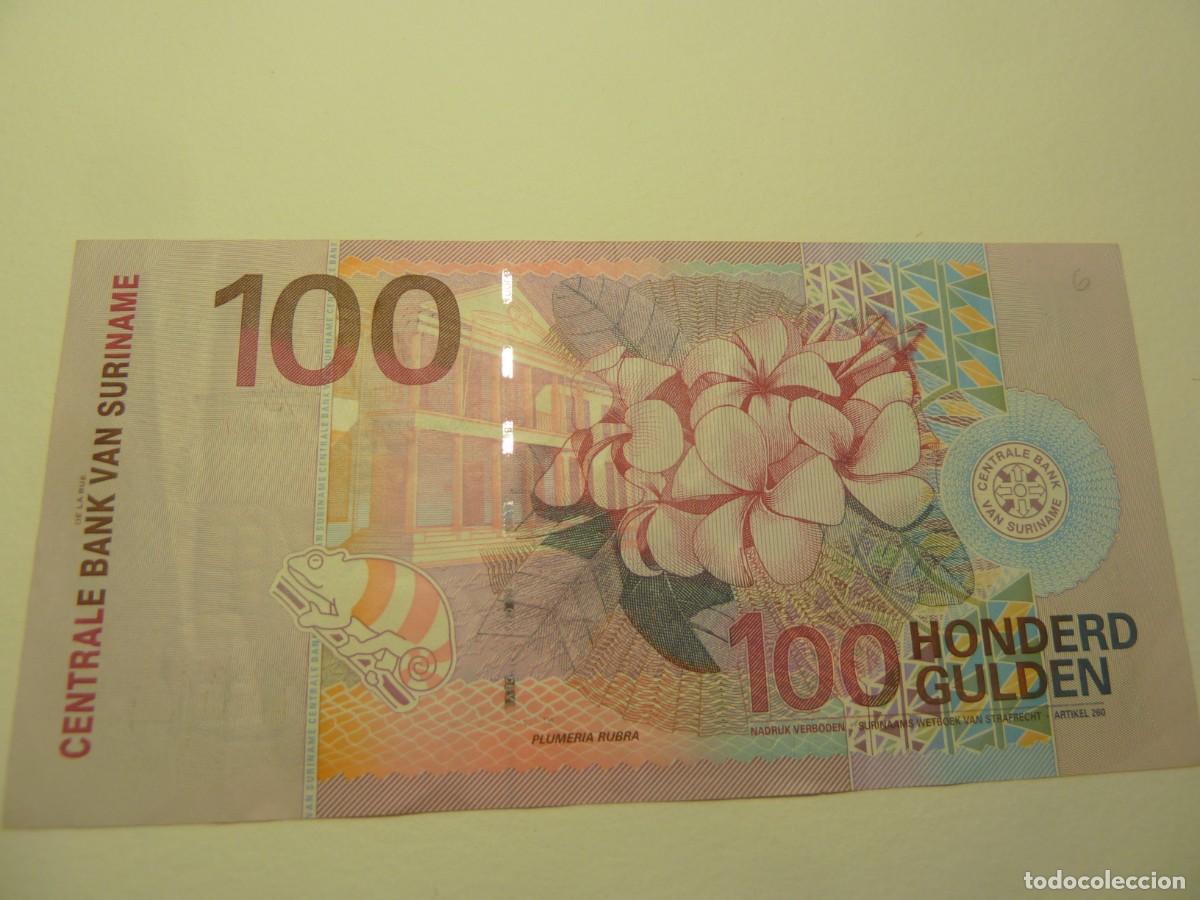 Billetes extranjeros: SURINAM 100 GULDEN 2000 BONITO - Foto 2