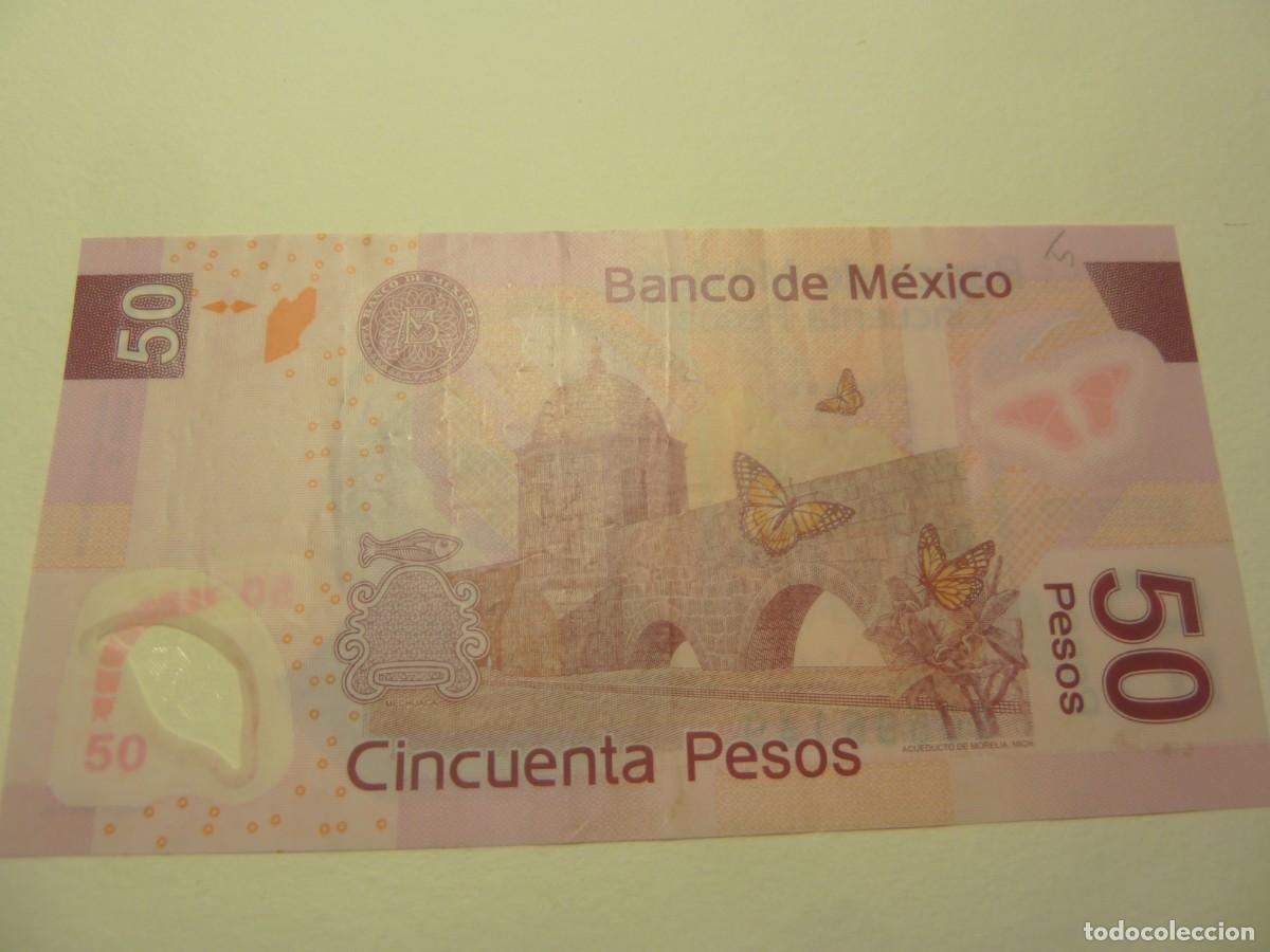 Billetes extranjeros: MEXICO 50 PESOS PLASTICO 2006 BONITO - Foto 2