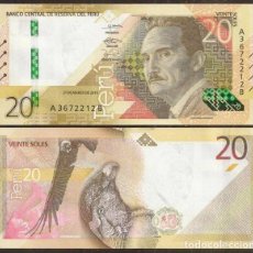 Billetes extranjeros: PERU. 20 SOLES 2019 (2021). S/C.. Lote 366733251
