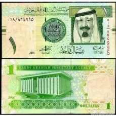 Billetes extranjeros: D. ARABIA SAUDI 1 RIYAL 2007 PIK 31A S/C. Lote 366827501