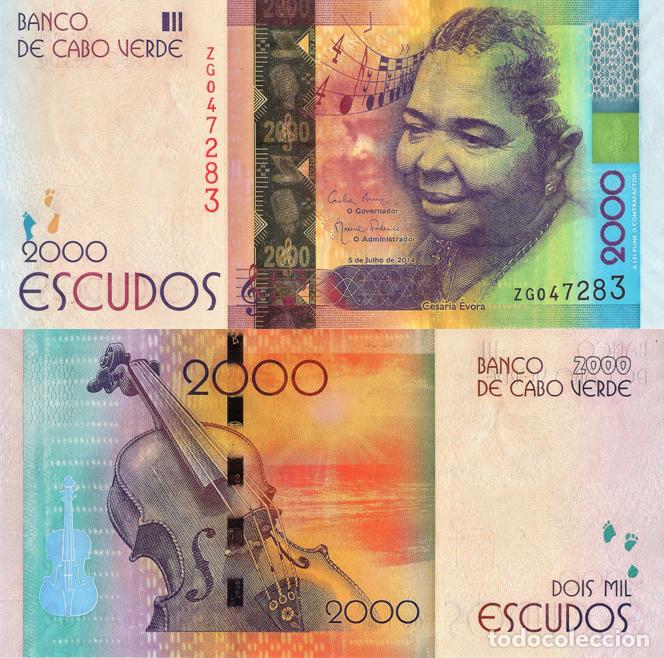 Billetes extranjeros: CAPE VERDE 2000 Escudos from 2014, P74, &rdquo;Z&rdquo; Replacement Banknote, UNC - Foto 1
