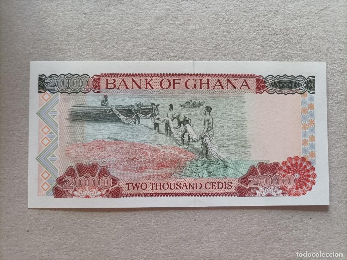 Billetes extranjeros: Billete de GHANA de 2000 cedi, a&ntilde;o 1995, UNC - Foto 1