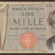 Billetes extranjeros: ITALIA. 1000 LIRE 5.8. 1975. PICK 101 D. FIRMAS CARLI - BARBARITO. OPERA. LA SCALA. VERDI.. Lote 369381151