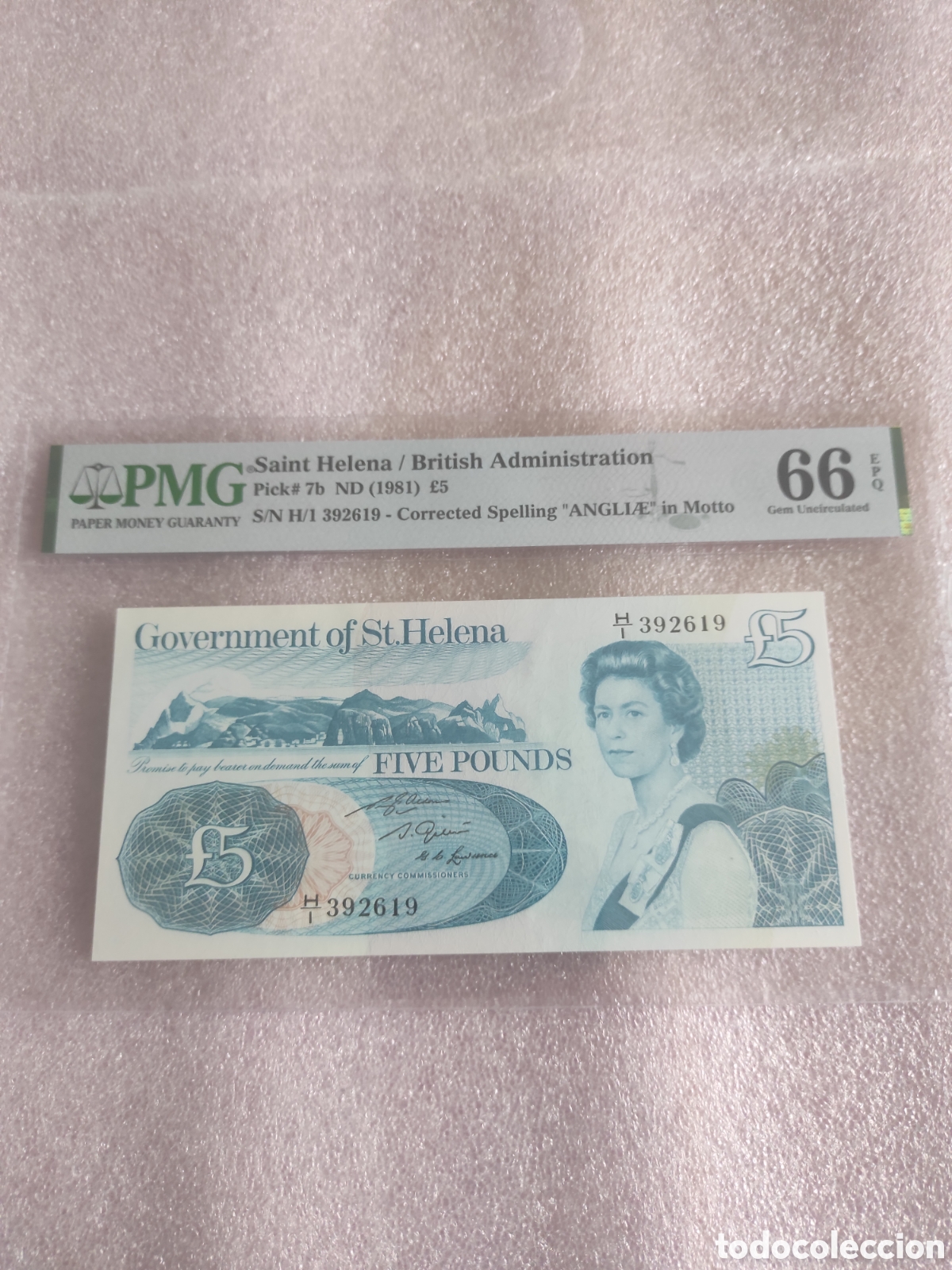 Billetes extranjeros: Saint Helena 5&pound; 1981 - Foto 1