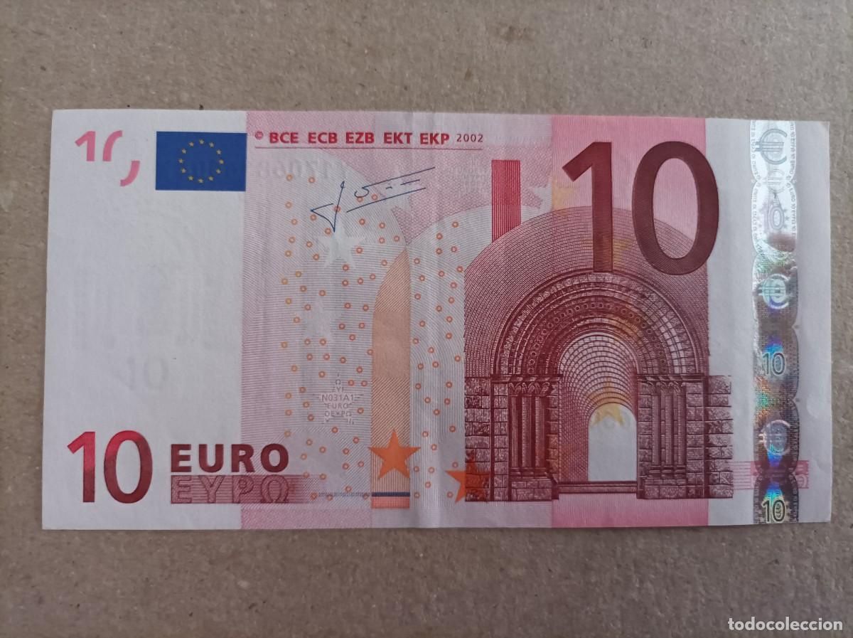 Billetes extranjeros: 10 euros de la segunda firma de Trichet, plancha N031A1, sin circular