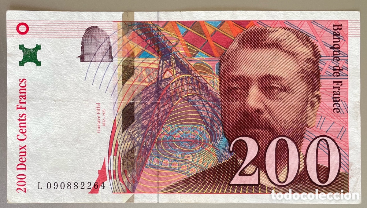 Billetes extranjeros: Francia. 200 Francos 1999 - Foto 2