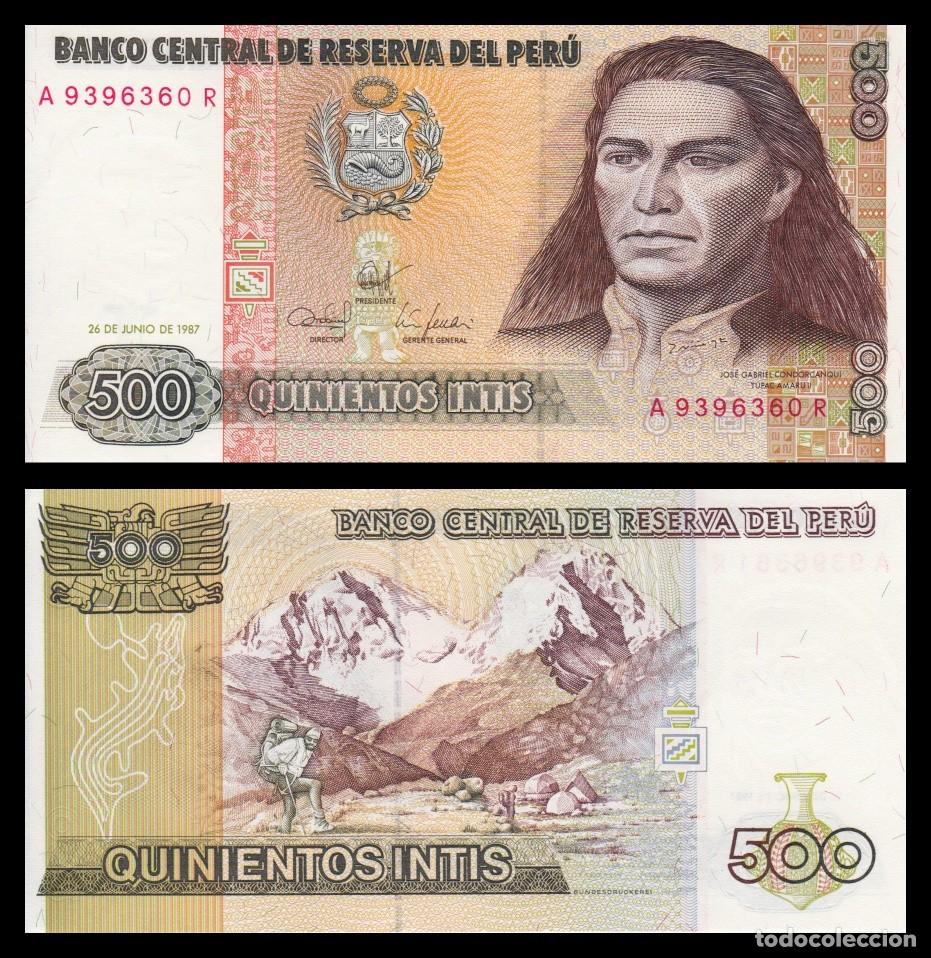 Billetes extranjeros: PERU - 500 INTIS DE 1987 - SIN CIRCULAR - Foto 1