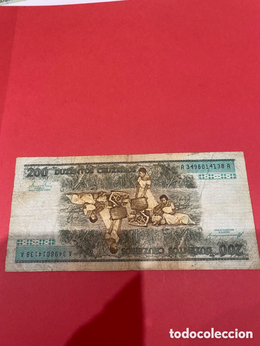 Billetes extranjeros: Billetes de 200 cruceiro de Brasil - Foto 2