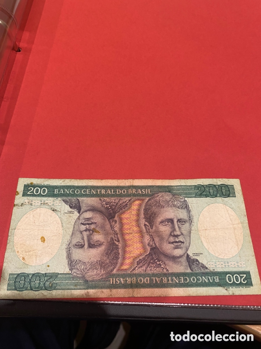 Billetes extranjeros: Billetes de 200 cruceiro de Brasil - Foto 1