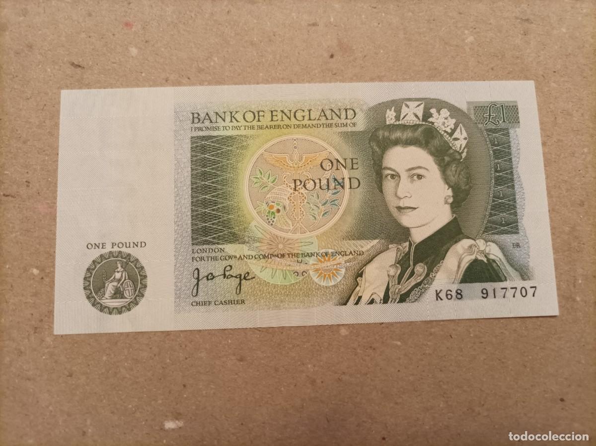 Billetes extranjeros: Billete de Inglaterra de 1 Libra, UNC - Foto 1