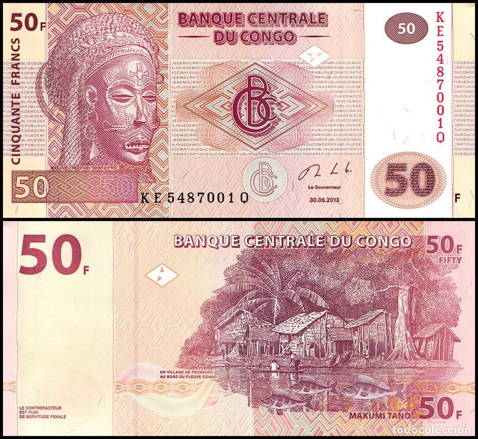 Billetes extranjeros: CONGO - 50 FRANCOS DE 2013 - SIN CIRCULAR - Foto 1
