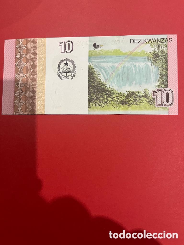 Billetes extranjeros: Billete de 10 de Angola - Foto 2