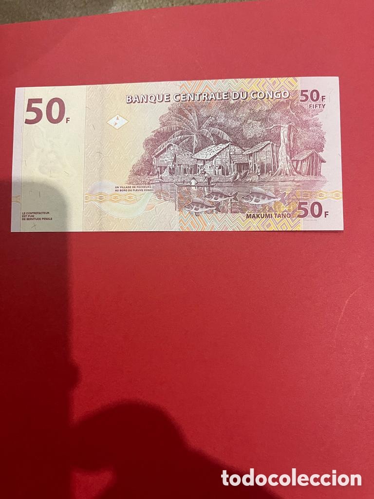 Billetes extranjeros: Billete de 50 francos del congo - Foto 2