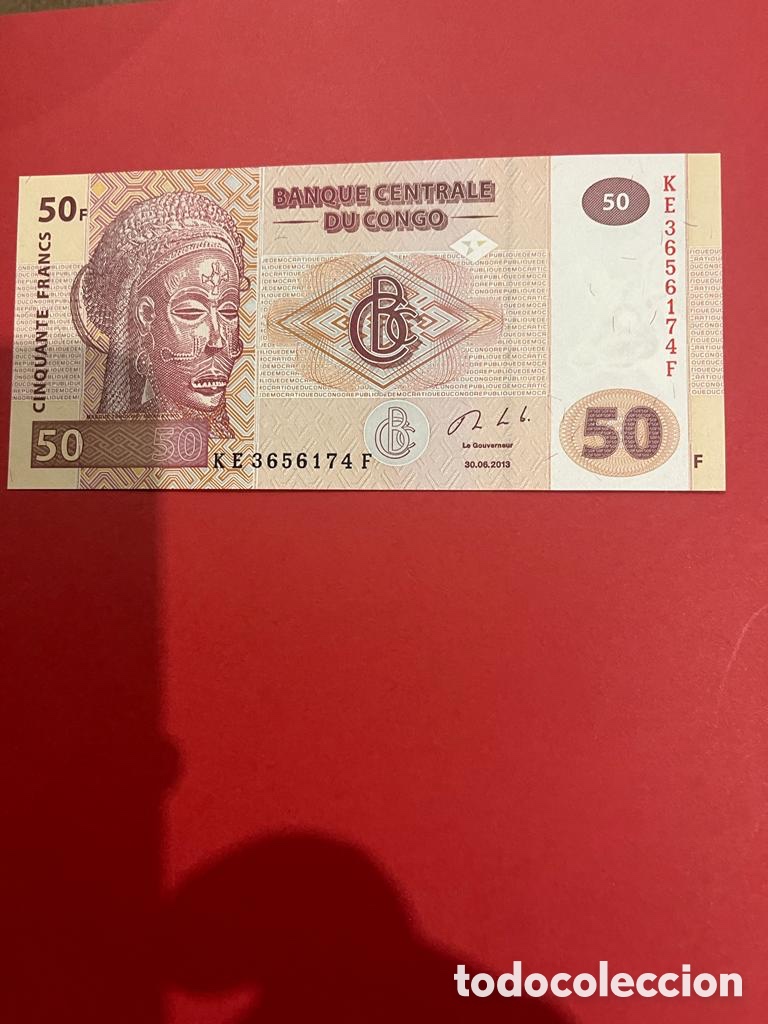 Billetes extranjeros: Billete de 50 francos del congo - Foto 1