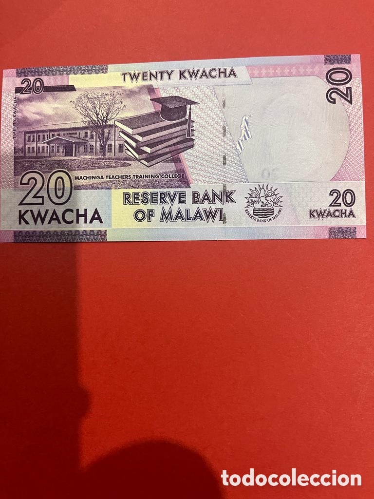 Billetes extranjeros: Billete de 20 kwacha de malawi - Foto 2