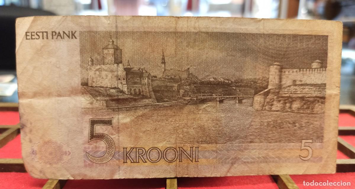Billetes extranjeros: Estonia 5 Krooni 1992 Pick 71b - Foto 2