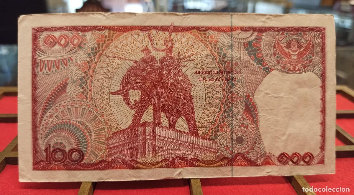 Billetes extranjeros: Tailandia 100 Baht 1978 Pick 89 - Foto 2