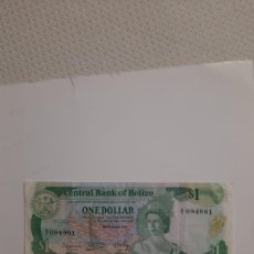 Billetes extranjeros: BILLETE DE BELIZE DE 1 DOLAR, AÑO 1983, SERIE A