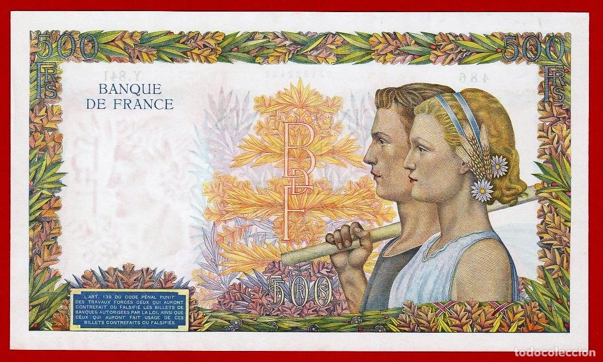 Billetes extranjeros: FRANCIA, 500 Francs, 1940, SC - Foto 2