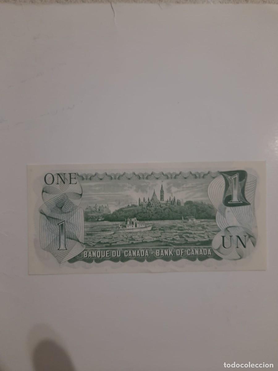 Billetes extranjeros: Billete de Canad&aacute; de 1 d&oacute;lar, a&ntilde;o 1973, sc/plancha - Foto 2