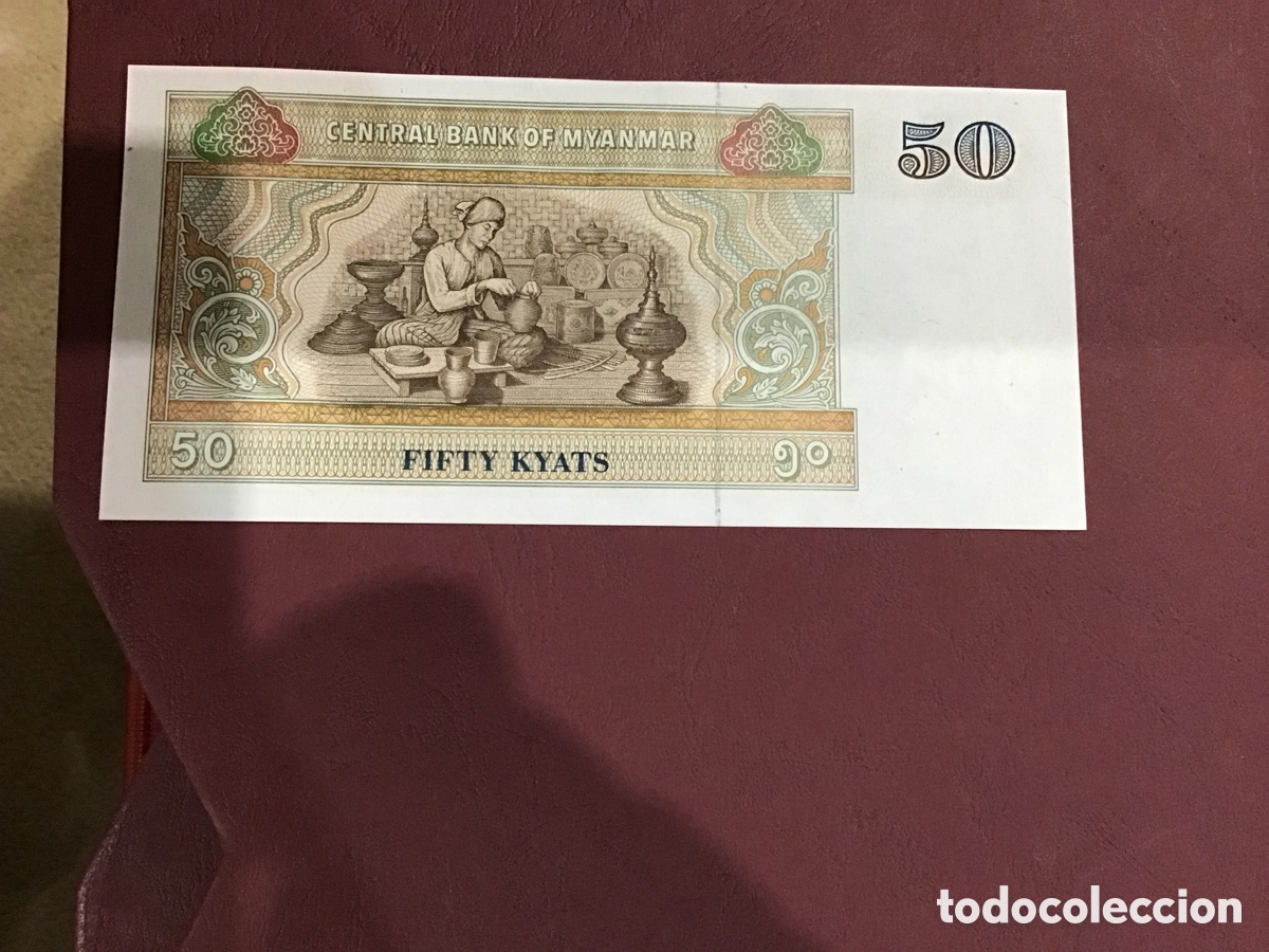 Billetes extranjeros: Billete de 50 de birmania - Foto 2