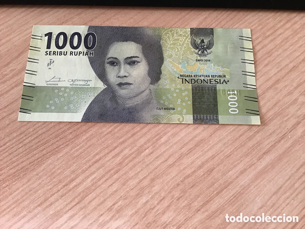 Billetes extranjeros: Billete de 1000 rupias de indonesia - Foto 1