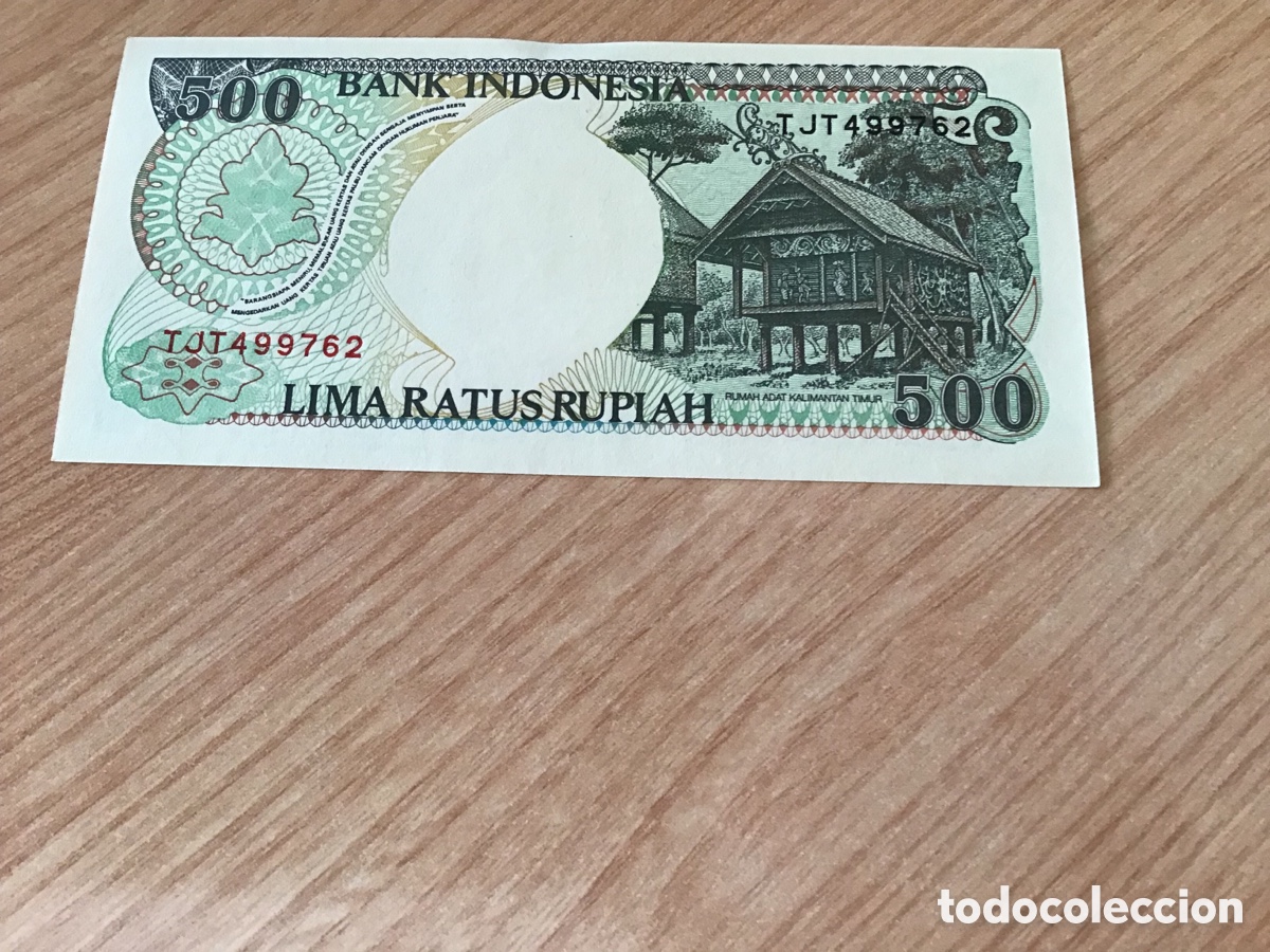 Billetes extranjeros: Billete de 500 rupias de indonesia - Foto 2