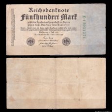 Billetes extranjeros: ALEMANIA - 100 MARCOS DE 1922. Lote 375247909