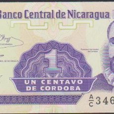 Billetes extranjeros: BILLETE NICARAGUA 1 UN CENTAVO DE CORDOBA SC UNC SIN CIRCULAR