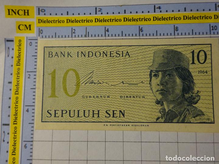 Billetes extranjeros: BILLETE DE INDONESIA 10 SEN 1964 - Foto 1