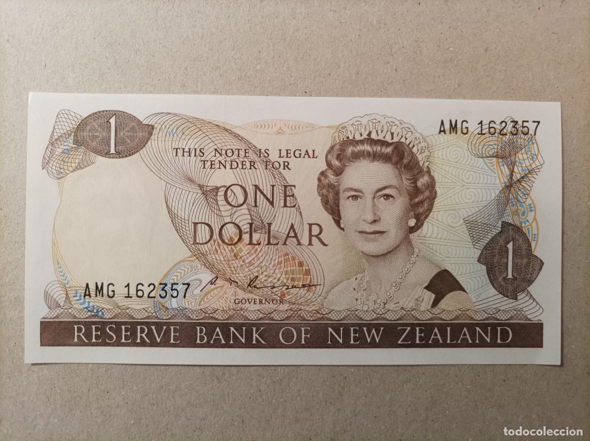 Billetes extranjeros: Billete de Nueva Zelanda de 1 d&oacute;lar, UNC - Foto 2